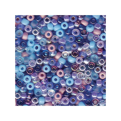 Mărgele de sticlă japoneză Miyuki, mărgele rocailles 11/0 - Mix Caribbean Blue