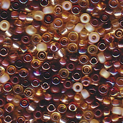 Mărgele de sticlă japoneze Miyuki, mărgele rocailles  11/0 - Mix Wheatberry