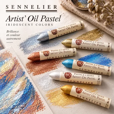 Sennelier Artist’ Oil Pastel set de pasteluri uleioase iridescente, 12 buc.