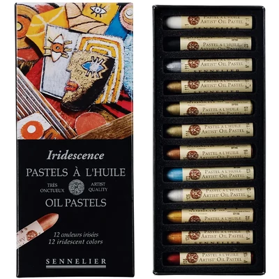 Sennelier Artist’ Oil Pastel set de pasteluri uleioase iridescente, 12 buc.