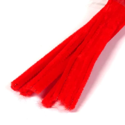 Chenille, 30 cm - roșu, 10 buc