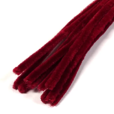 Chenille, 30 cm - visiniu, 10 buc