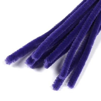 Chenille, 30 cm - violet, 10 buc