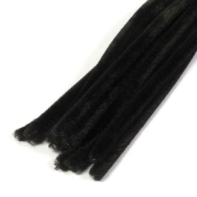 Chenille, 30 cm - negru, 10 buc