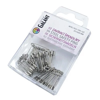 Set ace de siguranta, 0,65x23 mm, 48 buc - culoare argintie
