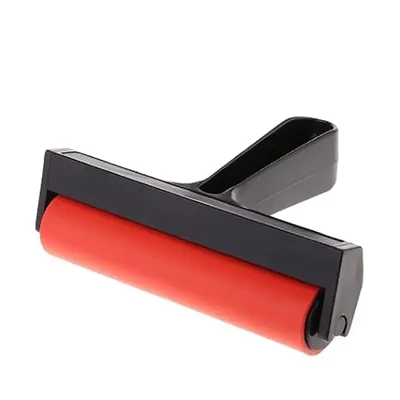Rolă pentru cerneală de linoleum - 15 cm, cauciuc