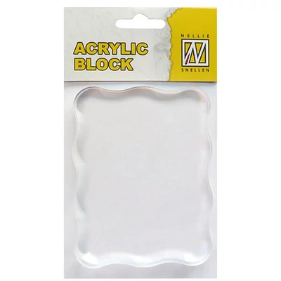 Foaie de plastic pentru imprimare - 7x9 cm, ondulată
