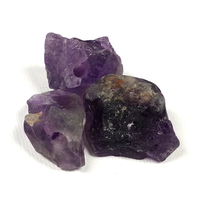 Perle din minerale , forma naturala - ametist, 20-25 mm, 3 buc