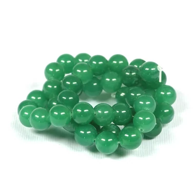 Perle din minerale  - Aventurină verde, 8 mm, 1 șir