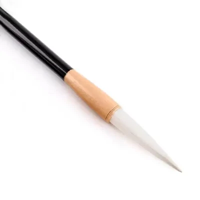 Pensulă pentru caligrafie chineză, cu mâner din bambus, din păr de capră - L