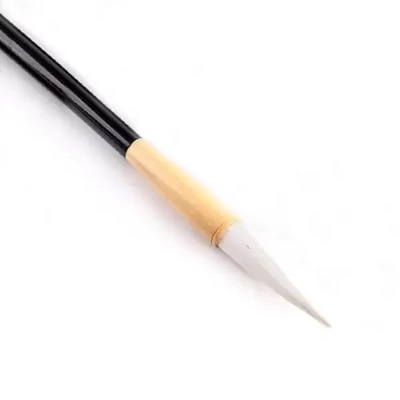 Pensulă pentru caligrafie chineză, cu mâner din bambus, din păr de capră - S