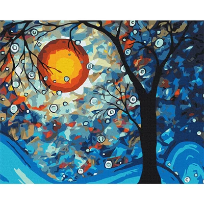 Set pictură pe numere, pe pânză întinsă, 40x50 cm - Cosmosul artistic