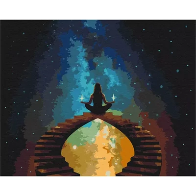 Pictură pe numere, pe pânză întinsă, 40x50 cm - Armonie cu spațiul