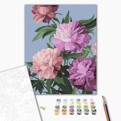 Pictură pe numere, pe pânză întinsă, 40x50 cm - Yana Biluhina: Floare