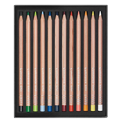 Set creioane colorate Caran d'Ache Luminance 6901 - 12 buc