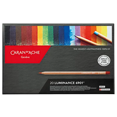 Set creioane colorate Caran d'Ache Luminance 6901 - 20 buc