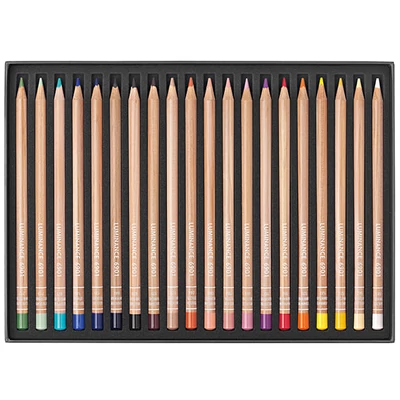 Set creioane colorate Caran d'Ache Luminance 6901 - 20 buc, portret