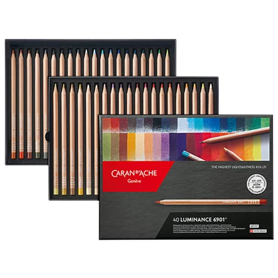 Set creioane colorate Caran d'Ache Luminance 6901 - 40 buc