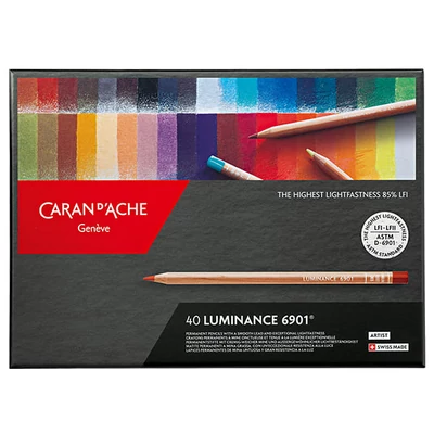 Set creioane colorate Caran d'Ache Luminance 6901 - 40 buc