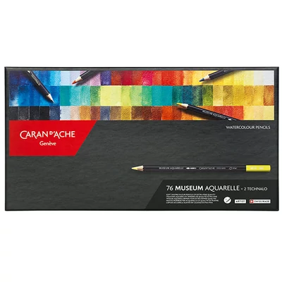 Set creioane acuarelă Caran d'Ache Museum - 76 buc
