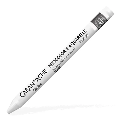 Cretă acuarelă Caran d'Ache Neocolor II - 001, white