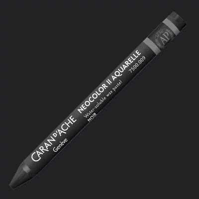 Cretă acuarelă Caran d'Ache Neocolor II - 009, black
