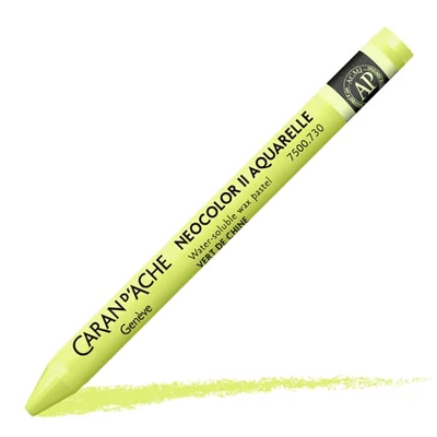 Cretă acuarelă Caran d'Ache Neocolor II - 730, chinese green