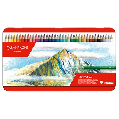 Set creioane colorate Caran d'Ache Pablo - 120 buc