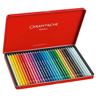 Set creioane colorate Caran d'Ache Pablo - 30 buc