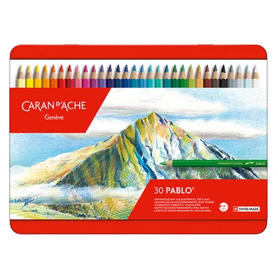 Set creioane colorate Caran d'Ache Pablo - 30 buc