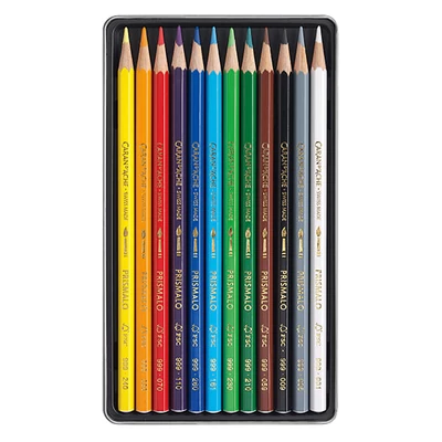 Set creioane acuarelă Caran d'Ache Prismalo - 12 buc