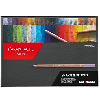Set creioane pastel extra fine Caran d'Ache - 40 buc
