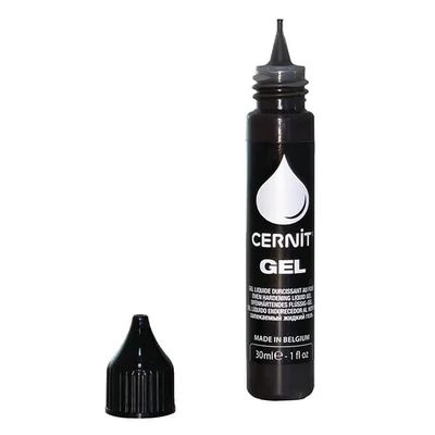 Gel Cernit, Plastilină lichidă lichida, 30 ml - negru