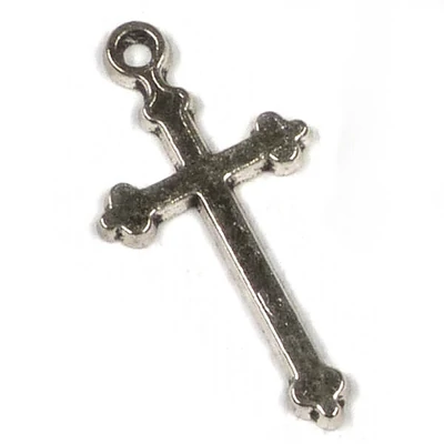 Charm, ornament metalic, 4 buc - cruce