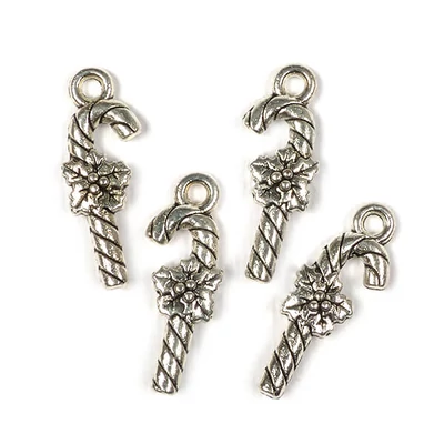 Charm, ornament metalic, 4 buc - acadea, 3D