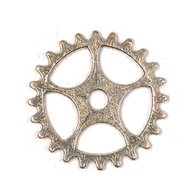 Charm, ornament metalic, 3 buc - unelte, 5 dinte, 3D