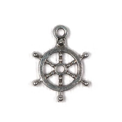 Charm, ornament metalic, 3 buc - volan, 3D