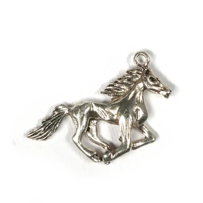 Charm, ornament metalic, 1 buc - cal, 3D