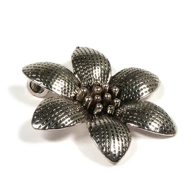 Charm, ornament metalic, 1 buc - floare