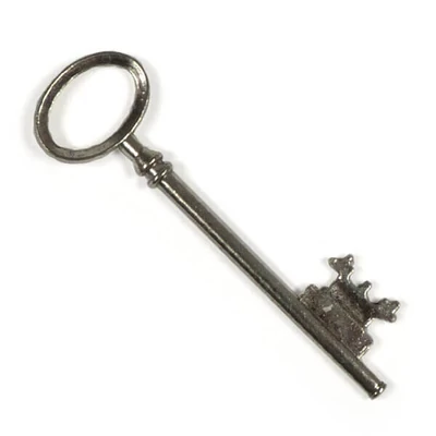 Charm, ornament metalic, 1 buc - cheie