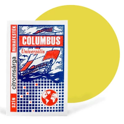 Vopsea textil Columbus, vopsea haine - galben lamaie