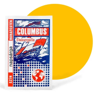 Vopsea textil Columbus, vopsea haine - galben soare