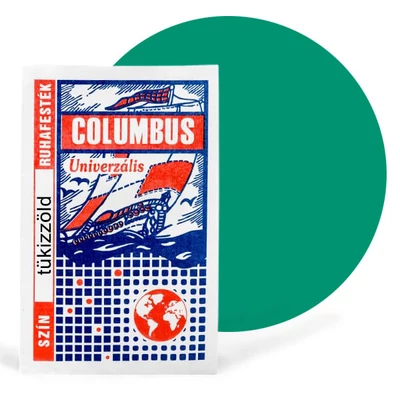 Vopsea textil Columbus, vopsea haine- verde turcoaz