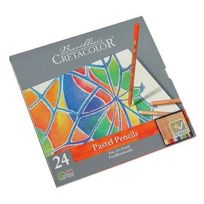 Set creioane pastel Cretacolor Fine Art Pastel - 24 buc, cutie metalică