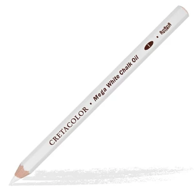 Creion Cretacolor Mega - pastel alb, uleios