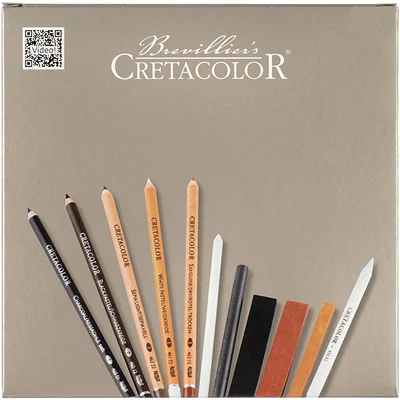Set de desen și schiță  Cretacolor Passion Box, 25 bucati, cutie din lemn