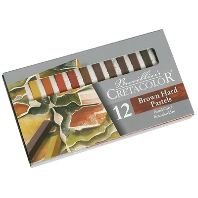 Set crete pastel Cretacolor - 12 buc. , nuante maro