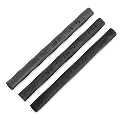 Set cărbune presat Cretacolor, 3 buc