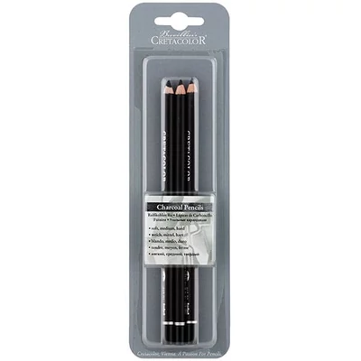 Set creioane cretacolor carbune, 3 buc