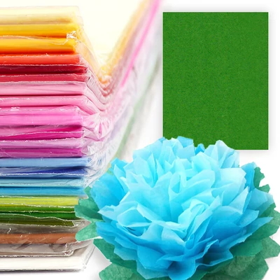 Hârtie mătase în pachet, 50x76 cm, 20 g, 24 buc - verde închis